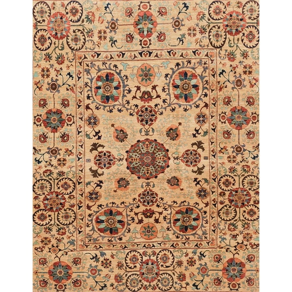 Ahgly Company Machine Washable Indoor Rectangle Abstract Red Fox Red Area Rugs, 5' x 8'