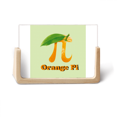 Calculation Mathematical Pi Orange Photo Wooden Photo Frame Tabletop Display