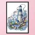 thumbnail image 4 of Kit Punto Cruz DIY Faro 14CT Costura Estampada Del 22x29cm Azul, 4 of 8