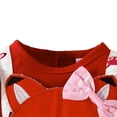 thumbnail image 6 of Gyratedream Baby Girl Clothes Newborn Fox Printed Romper Dress Long Ruffle Sleeve Outfits Floral Suspender Skirt Overall Infant Jumpsuit Set, 6 of 11