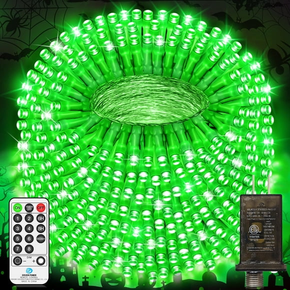 Cadena de luces LED JXLEDAYY de 403 pies, 1000 LED, 8 modos, resistentes al agua