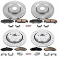 thumbnail image 3 of PowerStop Front and Rear Z23 Evolution Sport Carbon-Fiber Ceramic Brake Pad and Drilled & Slotted Rotor Kit Fits: CADILLAC CHEVROLET Select Models K4400, 3 of 10