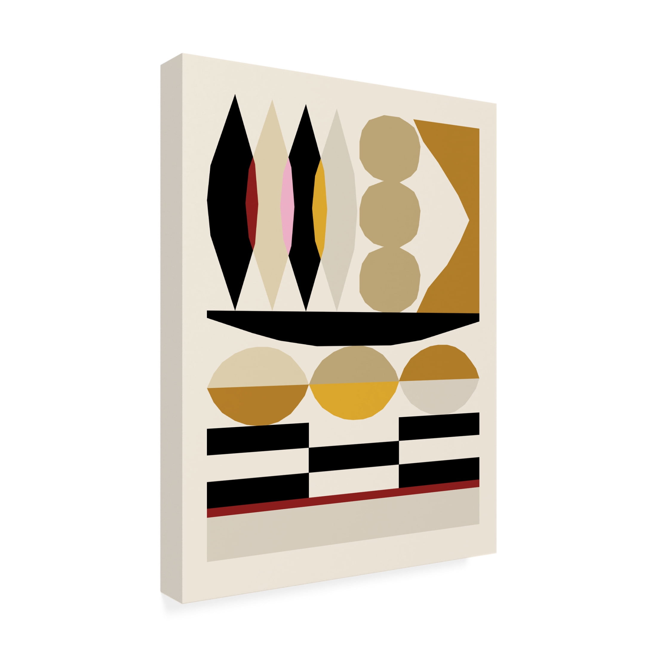 Trademark Fine Art NKTN  Abstract composition 25 Canvas Wall Art