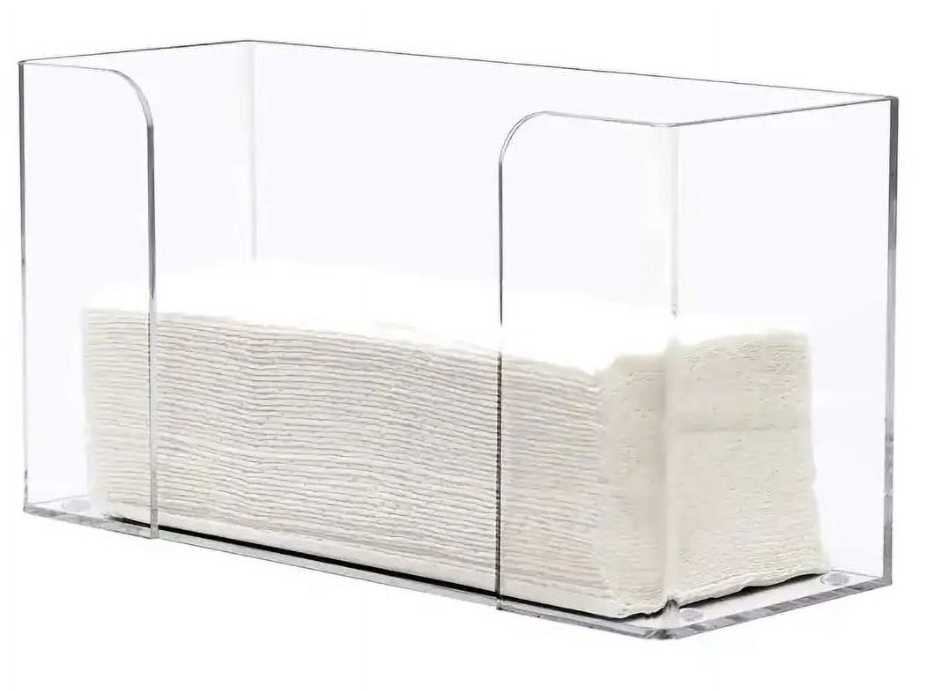 Commercial Paper Towels Holder, Clear Acrylic Paper Towel Dispenser Holder fit for C-fold,tri-fold and Multi-fold Commercial Paper Towels