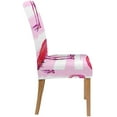 thumbnail image 3 of RYLABLUE Couverture de Chaise d'Été Flamant Tropical et Ananas Stretch Housse de Protection de Siège pour Salle à Manger Ensemble de 1, 3 of 5