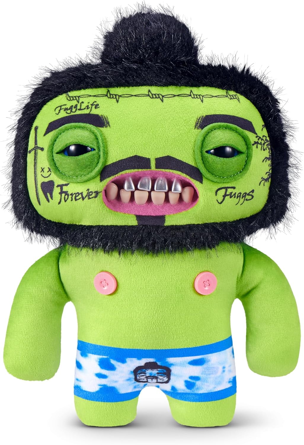 Zuru Fuggler Fugg Stars Series 1 - Set of Four - Funny Ugly Monsters Stuff Animals Pop Stars