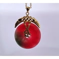 thumbnail image 7 of Red Jade Carnelian Wealth Gold Necklace, 7 of 7