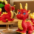 thumbnail image 7 of Red Golden Doll Toy Year Mascot Zodiac Stuffed Animal Soft Cute Home for Kids Adults Collectors, 7 of 7