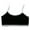Black, variant on Tiijoy Girls Ribbed T-Shirt Bra Wireless Spaghetti Strap Seamless Training Bra, Sizes 12-16
