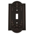 thumbnail image 1 of Nostalgic Warehouse 719638 Meadows Switch Plate with Single Toggle, Timeless Bronze, 1 of 1