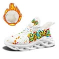thumbnail image 4 of Coolcustomize Women's Winter Warm Plush Lining Six-Seven Printed Sneakers - Lightweight Low-Top Gym Shoes with Rainbow Splatter - Cushioned Sole & Wide Fit Casual Athletic Footwear, 4 of 10
