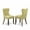 Green, variant on East West Furniture Sion 36" Fabric Dining Chairs in Brown/Green (Set of 2)