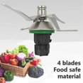 thumbnail image 3 of Blender Blade Replacement for TM5 TM6 Food Processor Parts Stainless Steel Mixing Knife with Gasket, 3 of 5
