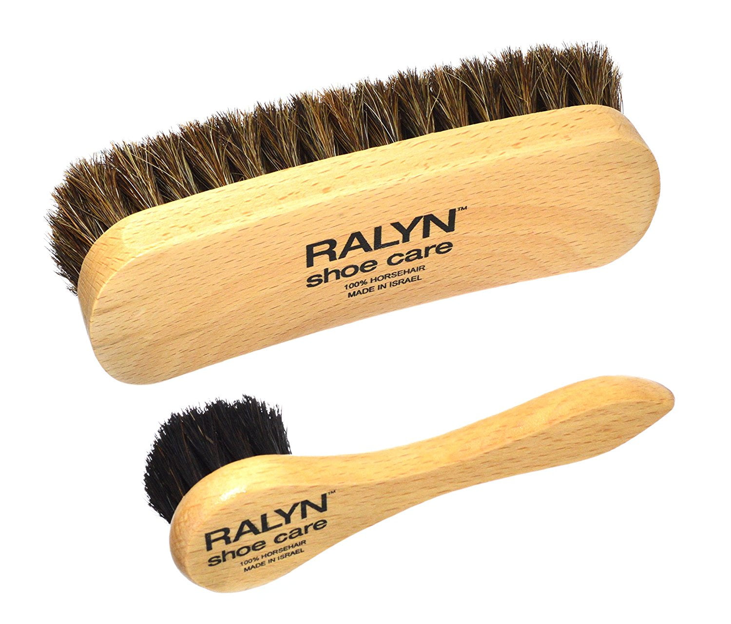 2 Set Ralyn Shoe Polish Daubers Light and Dark Bristles 100% Horsehair Bristles 2 Set Ralyn Shoe Polish Daubers Light and Dark Bristles 100% Horsehair Bristles