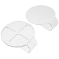 thumbnail image 4 of 2Pcs Makeup Plate for Mixing Colors Clear Acrylic Handheld Design 9.00X7.80X3.10CM, 4 of 8