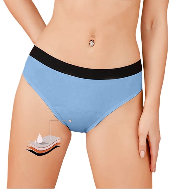 Short Pants for Daily Comfort and Leakproof Wicking Performance with High Waist Seamless Design