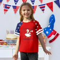 thumbnail image 3 of CCRFTGI 250 Anniversary Usa Flag Shirts for Kids Girls Patriotic Freedom 4th Of July 250th Anniversary Flag Tshirt July 4th Celebration Summer Shirts Festival Tee Tops Vermilion 7-8 Years, 3 of 5