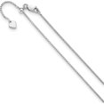 thumbnail image 1 of Sterling Silver Jbsp's Adjustable 1.25mm Round Box Chain (30 X 1.25) Made In Italy fc45-30, 1 of 5