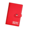 thumbnail image 4 of colaxi PU Leather Notebook Binder Refillable Loose Leaf Money Organiser for Travel Work Red, 4 of 9