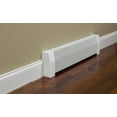 thumbnail image 5 of Baseboarders Premium Series  Easy Slip-On Baseboard Heater Cover in White (Any Size, Open End Cap - Left), 5 of 5