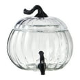thumbnail image 6 of (2 pack) Way To Celebrate 1.5 Gallon Clear Pumpkin Glass Beverage Dispenser, 6 of 8