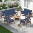 thumbnail image 6 of Outdoor Deep Seat Patio Cushion Set, 24x24x4.3 in, Waterproof Fade-Resistant Patio Furniture Cushions with Backrest, Removable Covers（Navy -2）, 6 of 6