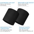 thumbnail image 4 of Muñequeras deportivas para hombres y mujeres: diadema de felpa de algodón que absorbe la humedad para tenis, correr, gimnasio y hacer ejercicio., 4 of 5