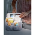 thumbnail image 3 of Skip Hop Nursery Style Light Up Diaper Caddy, Heather Grey, 3 of 8