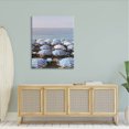 thumbnail image 2 of Beach Umbrellas Clear Summer Sky Coastal Photograph Gallery Wrapped Canvas Print Wall Art, 2 of 7
