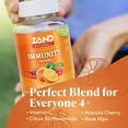 thumbnail image 4 of Zand Immunity Gummies | Immune Support for Adults & Kids with Vitamin C, Acerola & Rose Hips (Orange C, 60 CT), 4 of 10