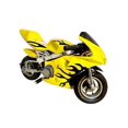 thumbnail image 3 of Motocicleta Infantil Shahoma  PB04 Pocket Bike Deportiva 49cc Amarilla, 3 of 4