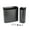 Black, variant on Large and Small White Lint Bin Set with Magnetic Back