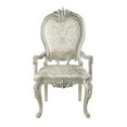 thumbnail image 5 of ACME Bently Nailhead Trim Fabric Upholstery Arm Chair in Champagne (Set of 2), 5 of 5