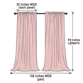 thumbnail image 6 of SNITIE Velvet Curtains 2 Panels, Thermal Insulated Rod Pocket Curtains, Soft Privacy Light-Filtering Velvet Drapes for Bedroom Living Room, 6 of 6