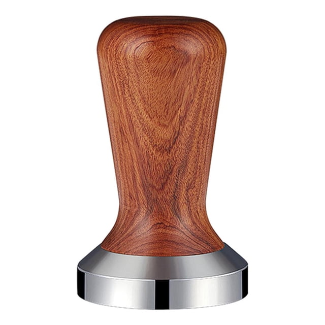 Prensador de café con mango de madera de primera calidad, martillo de acero inoxidable para café en polvo, cocina Dalbergia 53 mm