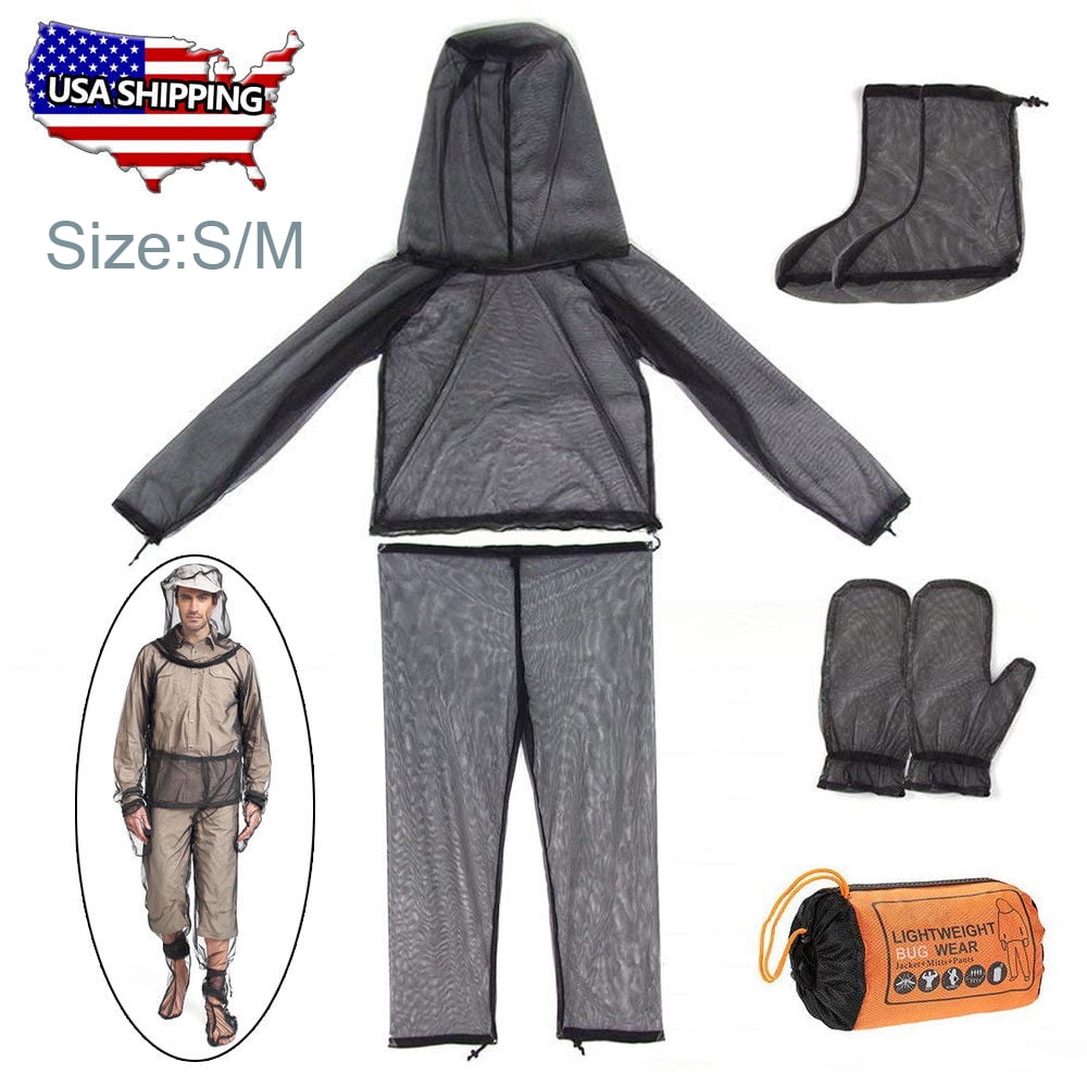 4 Pcs AntiMosquito Suit,iClover Lightweight Bug Jacket Mosquito Suit