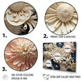 thumbnail image 3 of Designart "Collage Of Blue And White Coral Blossoms" Coastal Coral Under Water Floater Framed Wall Art Prints, 3 of 5