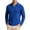Blue, variant on Mens Classic Band Collar Sweatshirts Long Sleeve Thermal Casual Pullover Tops Stylish Soft Johnny Neck Comfortable Versatile Sweaters