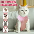 thumbnail image 7 of 1Pc/2Pcs Cat Surgery Recovery Suit Cat Onesie for Cats After Surgery Female Breathable Spay Suit for Abdominal Wound Skin Diseases E-Collar Alternative Wear, 7 of 7