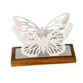 thumbnail image 4 of CoudarTitie Butterfly Napkin Holder for Table Countertop Organizer Freestanding Metal Tissue White, 4 of 9
