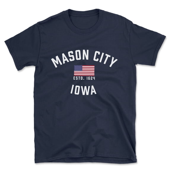 Mason City Iowa Patriot Men's Cotton T-Shirt
