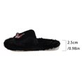 thumbnail image 4 of GPOECD Girls Slippers Kids Open Toe Cute Floral Decorated Warm Soft Non Indoor for Toddlers Multiple Colors Fuzzy Slippers Cozy Home Wear, 4 of 6