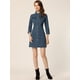 thumbnail image 3 of Vestido Camisero Allegra K Mezclilla Azul Medio XL, 3 of 6