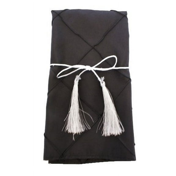 Wedding Linens Inc. 10 pcs 20"x 20" Premium Pintuck Taffeta Table Linen Napkins for Party Wedding Reception Catering Dining Home Restaurants - Black