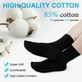 thumbnail image 5 of Mens Dress Socks - 5 Pairs Mens Socks, CaiDieNu Breathable Crew Socks Non Binding Cotton Socks for Work Business Leisure Home Size 11-13, 5 of 7