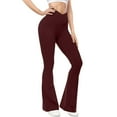 thumbnail image 4 of Flare Leggings For Women Tall Long High Waist Bootcut Flare Yoga Leggings No Front Seam, 4 of 7