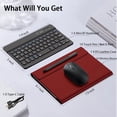 thumbnail image 3 of for Samsung Galaxy Z Fold 7 6 5 4 3 Shockproof Case With Keyboard and Mouse, Portable Bluetooth Keyboard with Leather Case and Capacitive Pen, 4 in 1 Set for Z Fold7 6 5 4 3 Accessories,Red, 3 of 7