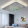 thumbnail image 2 of Green Christmas Tree Fluorescent Light Covers for Ceiling Lights 4x2 feet,3 Pack Magnetic Light Filters for Classroom,Winter Snowflakes Grey Watercolor Pine Fluorescent Light Shade Panel for Office, 2 of 9