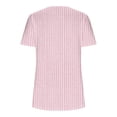 thumbnail image 4 of Nmnitkp Womens Summer Tops Beautiful,Short Sleeve Shirts for Women Eyelet Embroidery Summer Dressy Tops 2026 Trendy Lace Casual T-Shirts Work Outfits Pink,3XL, 4 of 5