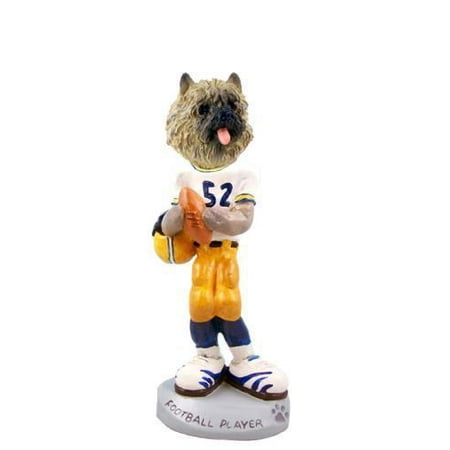 - No.Doog53B34 Cairn Terrier Red Football Player Doogie Collectable Figurine